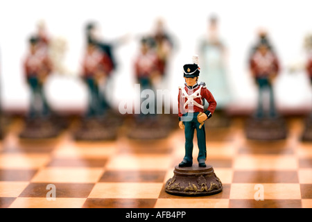 Jeu d'échiquier Banque D'Images