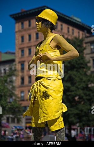 Artiste de rue dans le parc Boston Common Boston Massachusetts USA Banque D'Images