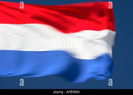 Drapeau national néerlandais, rouge blanc bleu, la Hollande, les Pays-Bas Banque D'Images