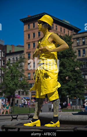 Artiste de rue dans le parc Boston Common Boston Massachusetts USA Banque D'Images