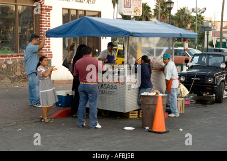 Vender de rue à Ensenada Mexique Banque D'Images