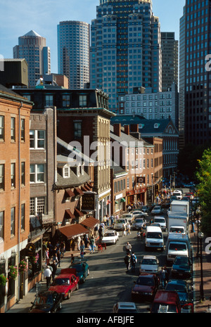 Massachusetts, Nouvelle-Angleterre, Boston, Beantown, Union Street Haymarket tavernes, bars, saloonscolonial architecture ville horizon, paysage urbain, centre-ville, centre-ville Banque D'Images