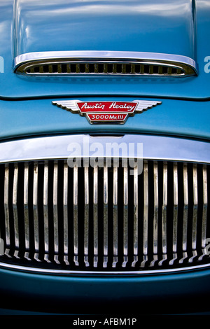 Un gros plan d'une Austin Healey 3000 Mk111. Goodwood Revival West Sussex UK 2007 Banque D'Images