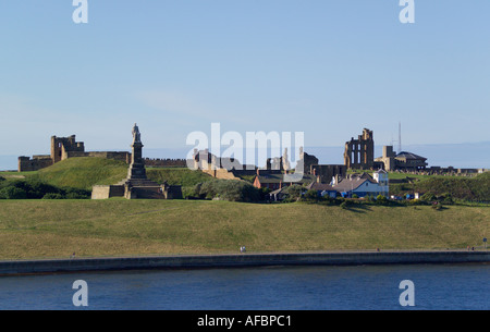 Tynemouth Castle et Prieuré "Tyne and Wear' Angleterre Banque D'Images