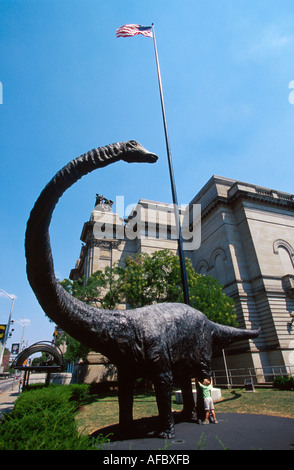 Pittsburgh Pennsylvania,Oakland Carnegie Museum,histoire,exposition collection d'exposition,exposition collection de vente,éducation,de l'histoire naturelle dinosaure St Banque D'Images