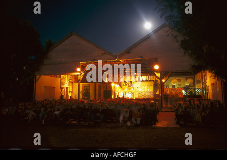 Cinéma en Plein Air, Sun Photos Broome WA, Australie Banque D'Images