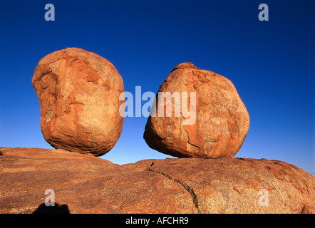 Devils Marbles, Stuart Hwy., près de Wauchope NT, Australie Banque D'Images