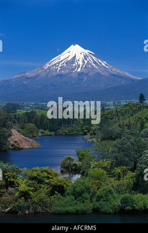 Le Mont Taranaki, près de New Plymouth, Taranaki, île du Nord Nouvelle-zélande Banque D'Images