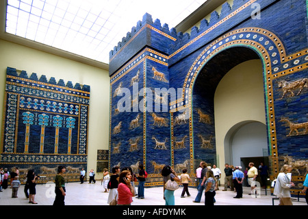 Ishtar Gate 580 BC (Neo Empire babylonien) Babylone, 6e siècle avant J.-C. L'Iraq ( le roi Nebucadnetsar II. La Mésopotamie 2300 BC -141 BC ) Musée de Pergame, Banque D'Images