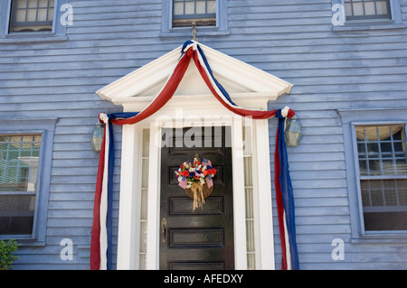 Vieille maison sur la rue Thames à Newport Rhode island Banque D'Images