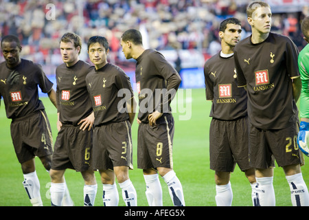 Les joueurs de Tottenham Banque D'Images