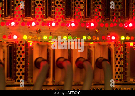 Pour l'interrupteur de l'ordinateur de bord supercomputing Vernetzung Banque D'Images