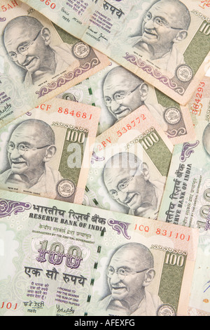 Roupie indienne dans un schéma de propagation notes Banque D'Images
