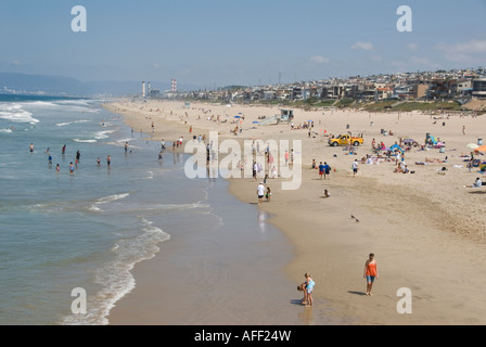 Manhattan Beach en Californie vue de pier Banque D'Images