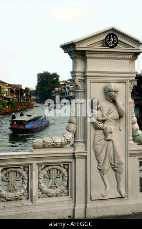 Khlong Saen Sap Bateau Express, Bangkok Banque D'Images