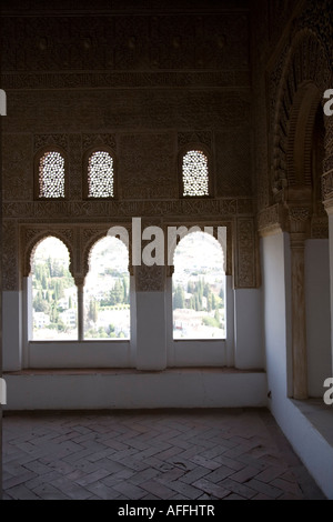 Une chambre dans l'Alhambra Banque D'Images