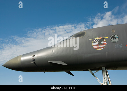 Un Rockwell B1B Lancer exposé au Musée de l'espace aérien du Dakota du Sud à proximité de Rapid City l'été 2007 Banque D'Images