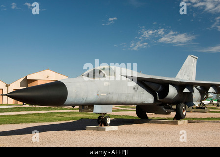 Un General Dynamics FB 111 Aardvark exposée au Musée de l'espace aérien du Dakota du Sud à proximité de Rapid City l'été 2007 Banque D'Images