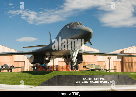 Un Rockwell B1B Lancer exposé au Musée de l'espace aérien du Dakota du Sud à proximité de Rapid City Banque D'Images