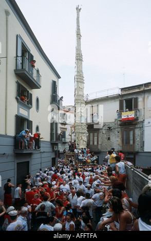 Nola Italie NA Festa dei Gigli Gigli, Festival de l'habituellement célébré le 22 juin Banque D'Images