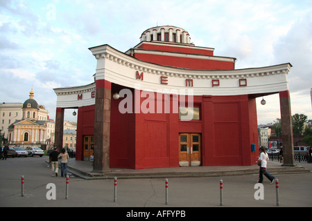 La station de métro Arbatskaya, Moscou Banque D'Images