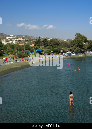 GOVERNORS BEACH LARNACA DISTRICT DE CHYPRE Banque D'Images