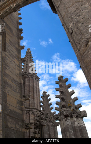 Des arcs-boutants de St James's Church Louth Lincolnshire. Banque D'Images