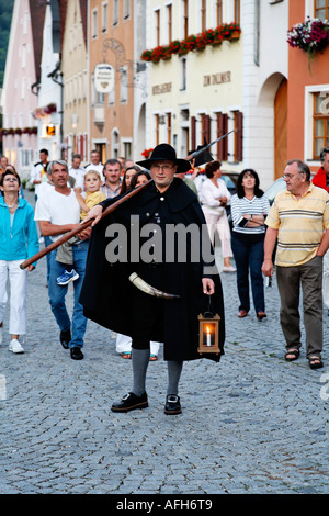 Veilleur de nuit Berching Haut-palatinat Bavaria Allemagne Banque D'Images