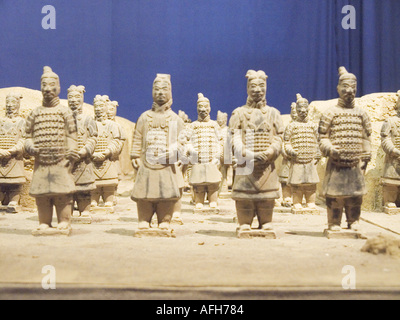 La figure d'imitation de la Terre cuite sculpture terracotta warrior Bingma Yong Banque D'Images