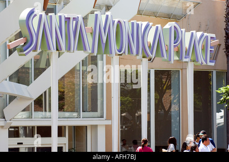 Santa Monica Place, un centre commercial. Banque D'Images