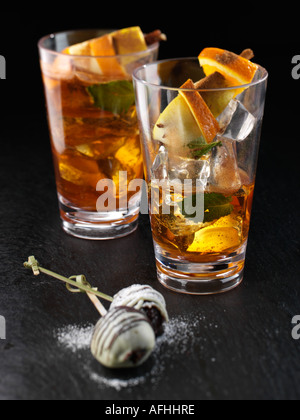 Boissons Pimms d'hiver Banque D'Images