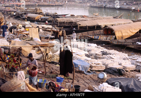 Port - Mopti, Mali Banque D'Images
