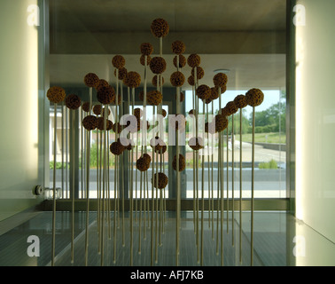 La pièce de coupelles de semences au Millennium Seed Bank, Wakehurst Place. Banque D'Images