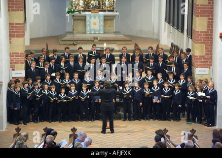 Thomanerchor en l'église Thomaskirche Banque D'Images