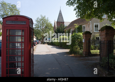 Le village historique de Dedham dans l'Essex, Angleterre High street Banque D'Images