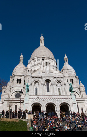 Le Sacré Coeur de Montmartre - Paris France 2007 Banque D'Images