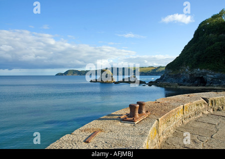 Sur la mer de Charlestown, St Austell, Cornwall Banque D'Images