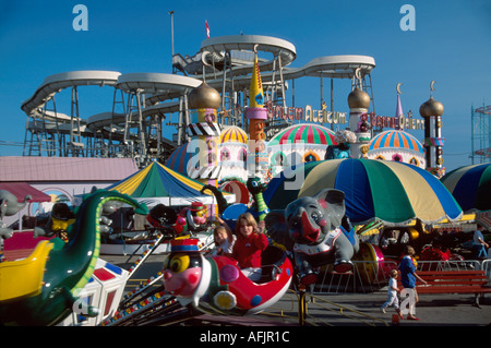 Maine Old Orchard Beach,sable,surf,parc d'attractions,terrain public,loisirs,Océan Atlantique ME155,ME155 Banque D'Images