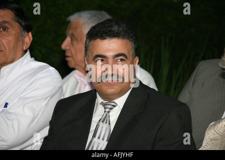 Amir Peretz, chef du parti travailliste israélien Juin 2006 actuel vice-premier ministre et ministre de la Défense Banque D'Images