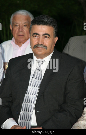 Amir Peretz, chef du parti travailliste israélien Juin 2006 actuel vice-premier ministre et ministre de la Défense Banque D'Images