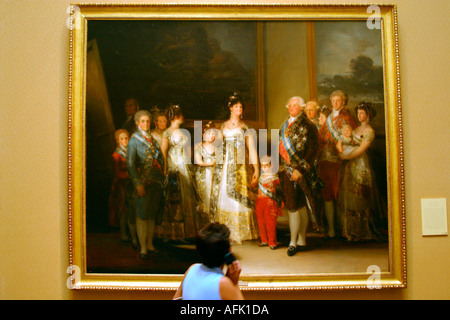 Madrid Museo del Prado, musée et galerie d'Art'admire Charles IV et de la famille de Goya Madrid Espagne Espana Europe Banque D'Images