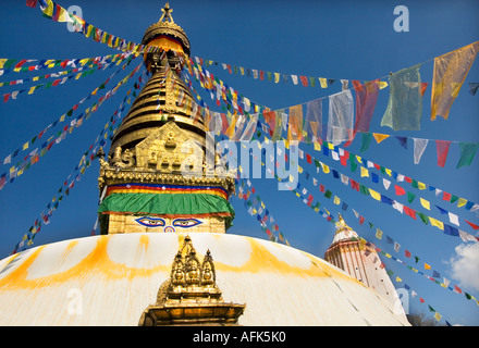 Swayambhunat Temple de Swayambhunath Stupa SWAYAMBUNATH Katmandou Katmandou Népal Asie Banque D'Images