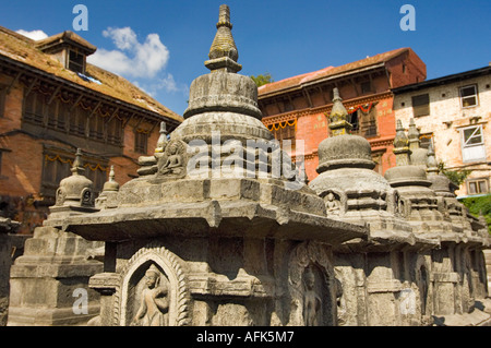 Au Temple de Swayambhunath Stupa Swayambhunat Katmandou Népal Asie SWAYAMBUNATH Katmandou Banque D'Images
