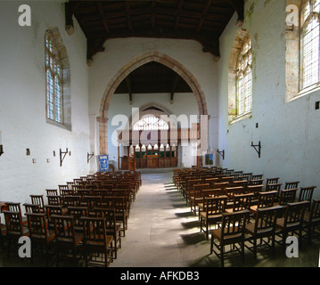 Clynnog Fawr Saint Beuno s'intérieur de l'église de Gwynedd dans le Nord du Pays de Galles UK Europe Banque D'Images