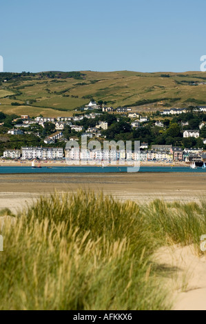 Gwynedd Aberdyfi nord du Pays de Galles de Snowdonia Ynyslas beach et sables, Borth Ceredigion Pays de Galles UK, après-midi d'été Banque D'Images