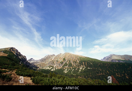 Vysoke Tatry mountains, automne, Slovaquie Banque D'Images