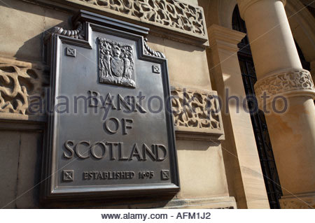 Halifax Bank of Scotland Siège social, Mound, Edimbourg en Ecosse Banque D'Images