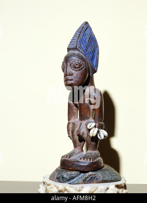 Beaux-arts, de l'Afrique, de l'artisanat / artisanat, Ibeji, Oshogbo, Nigéria, sculpture, bois figure, Yoruba, twin, Africaine Banque D'Images