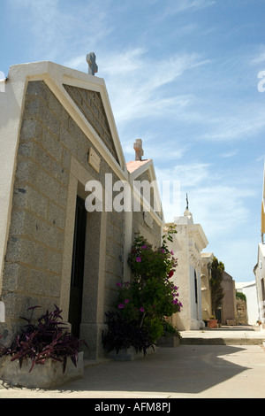 Cimetière marin de Bonifacio Corse France Banque D'Images