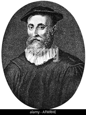 Knox, John, vers 1505 - 24.11.1572, scotish réformateur religieux, portrait, gravure de R. Cooper, 19e siècle, réforme, Ecosse, prédicateur, pasteur, protestant, l'église presbytérienne, l'auteur de l'artiste , , n'a pas à être effacée Banque D'Images